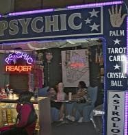 stock image of a Psychic reading scenario