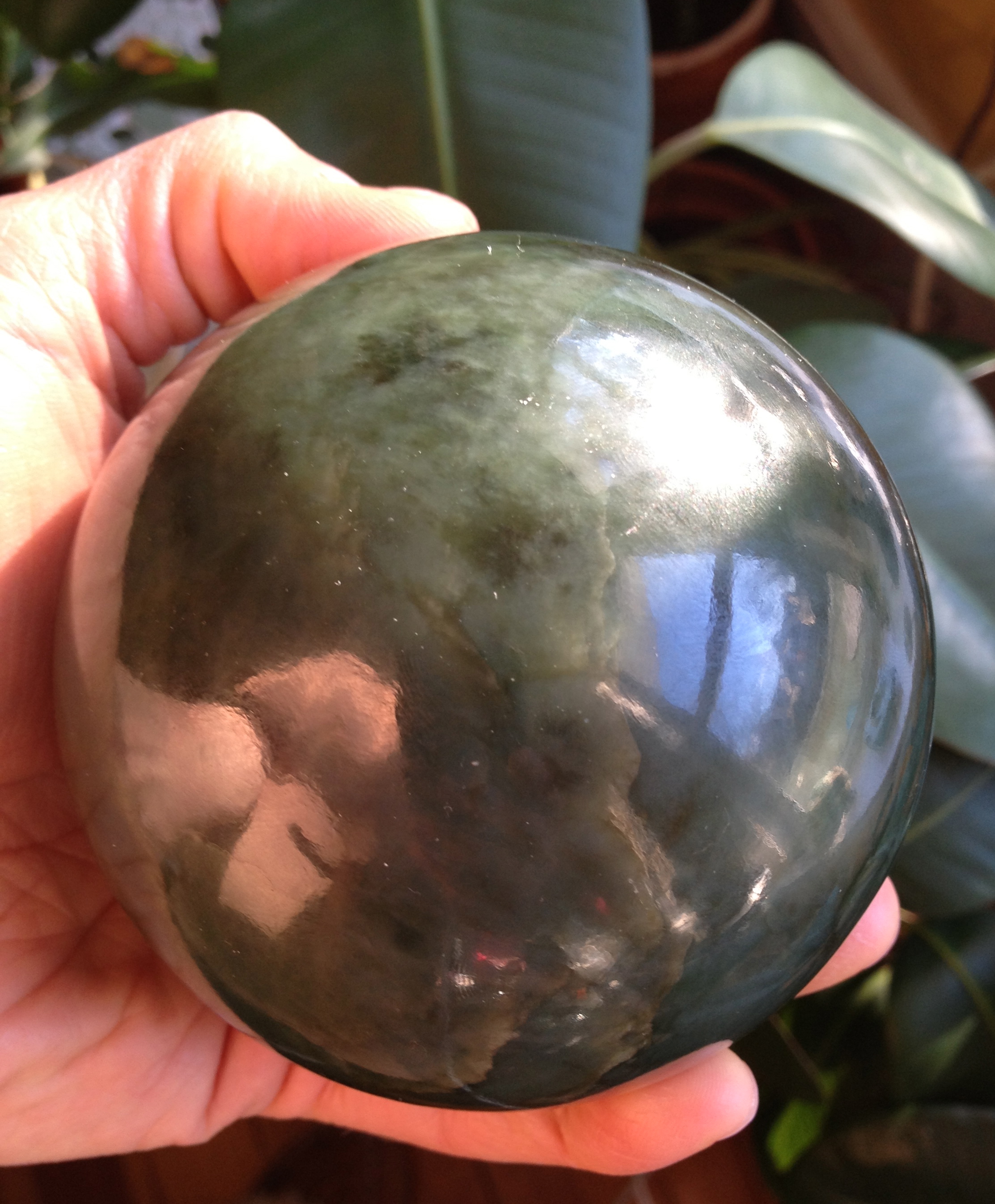 soothing Nephrite Jade sphere